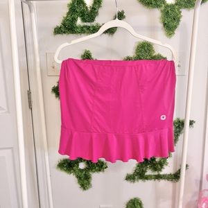 hot pink tennis skirt